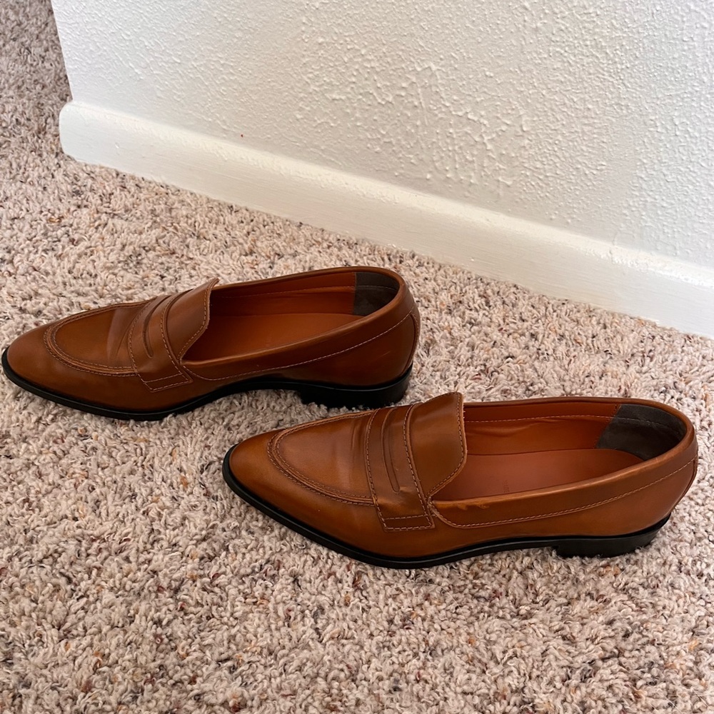 The Modern Penny Loafer, Cognac, size 8